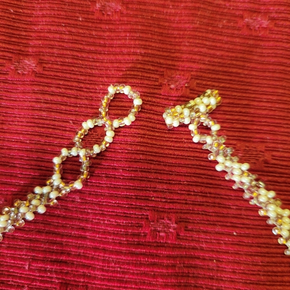 Vintage Ojibwa Seed Beaded Full Collar Necklace - Picture 7 of 10